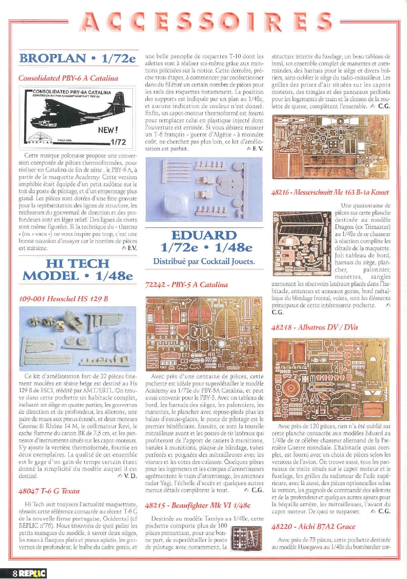 Replic 079 - F4D Skyray, FW-189 A-1, Me-410, A-3 Skywarrior